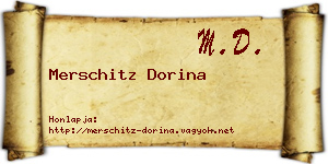 Merschitz Dorina névjegykártya